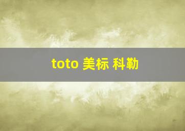 toto 美标 科勒